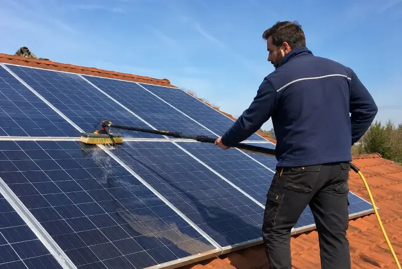 Nettoyage et entretien de panneaux solaires à Saint-Martin-de-Crau